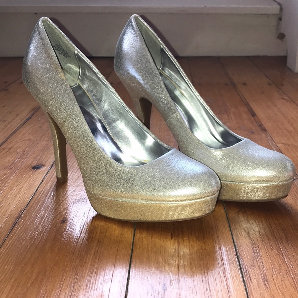 silver 4.5in stiletto high heels